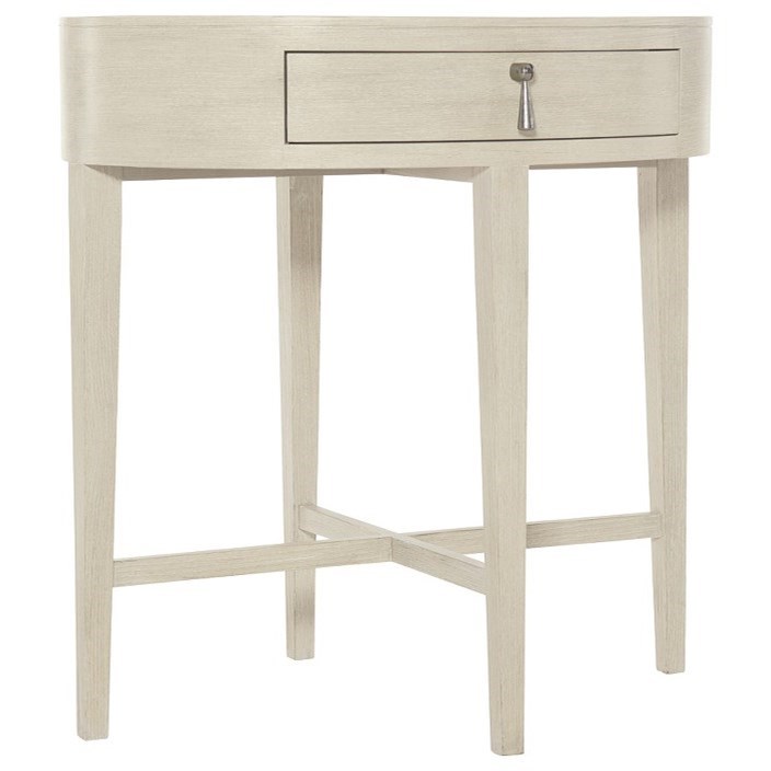 Bernhardt East Hampton 395216 Transitional Oval Nightstand with 1